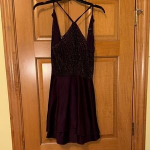 Speechless Burgundy Mini Dress